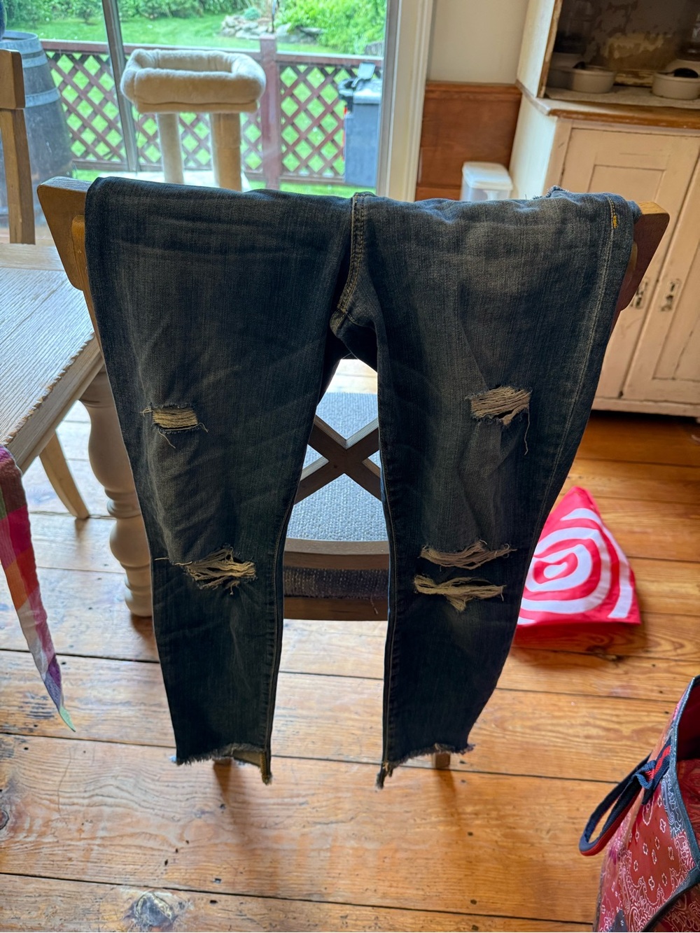Joe's Jeans Womens Black Distressed Skinny Ripped Denim